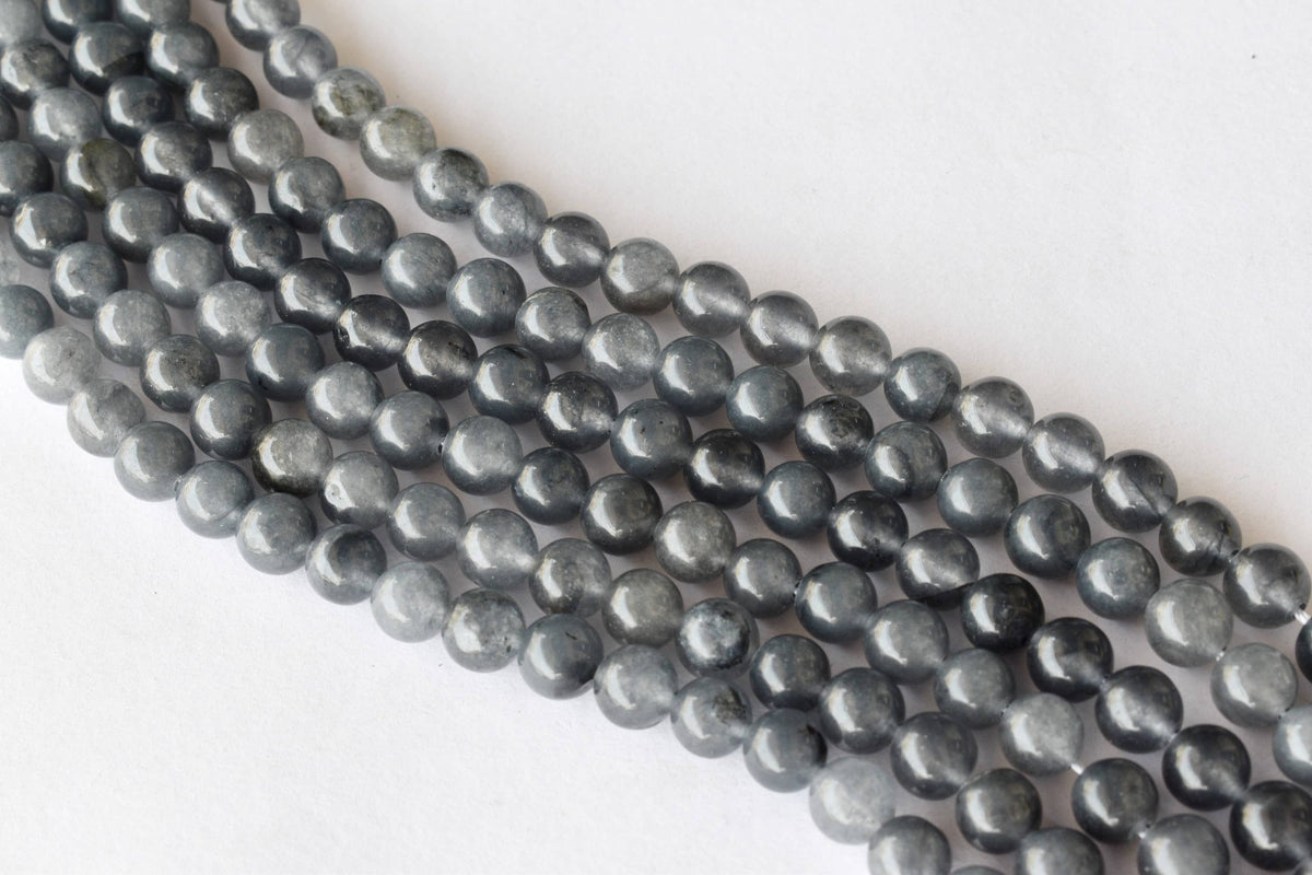 Iolite Beads, Natural Round Crystal Beads 6mm to 10mm  DestGlow