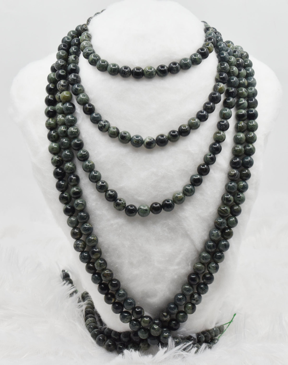 Kambaba Jasper Beads, Natural Round Crystal Beads 4mm to 10mm.  DestGlow