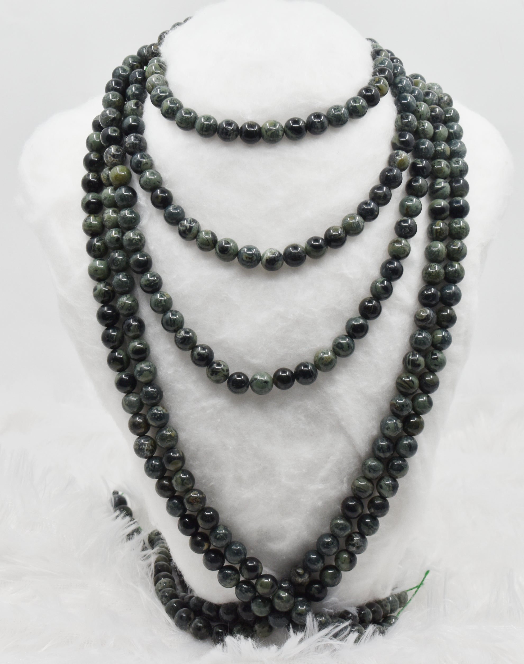 Kambaba Jasper Beads, Natural Round Crystal Beads 4mm to 10mm.  DestGlow