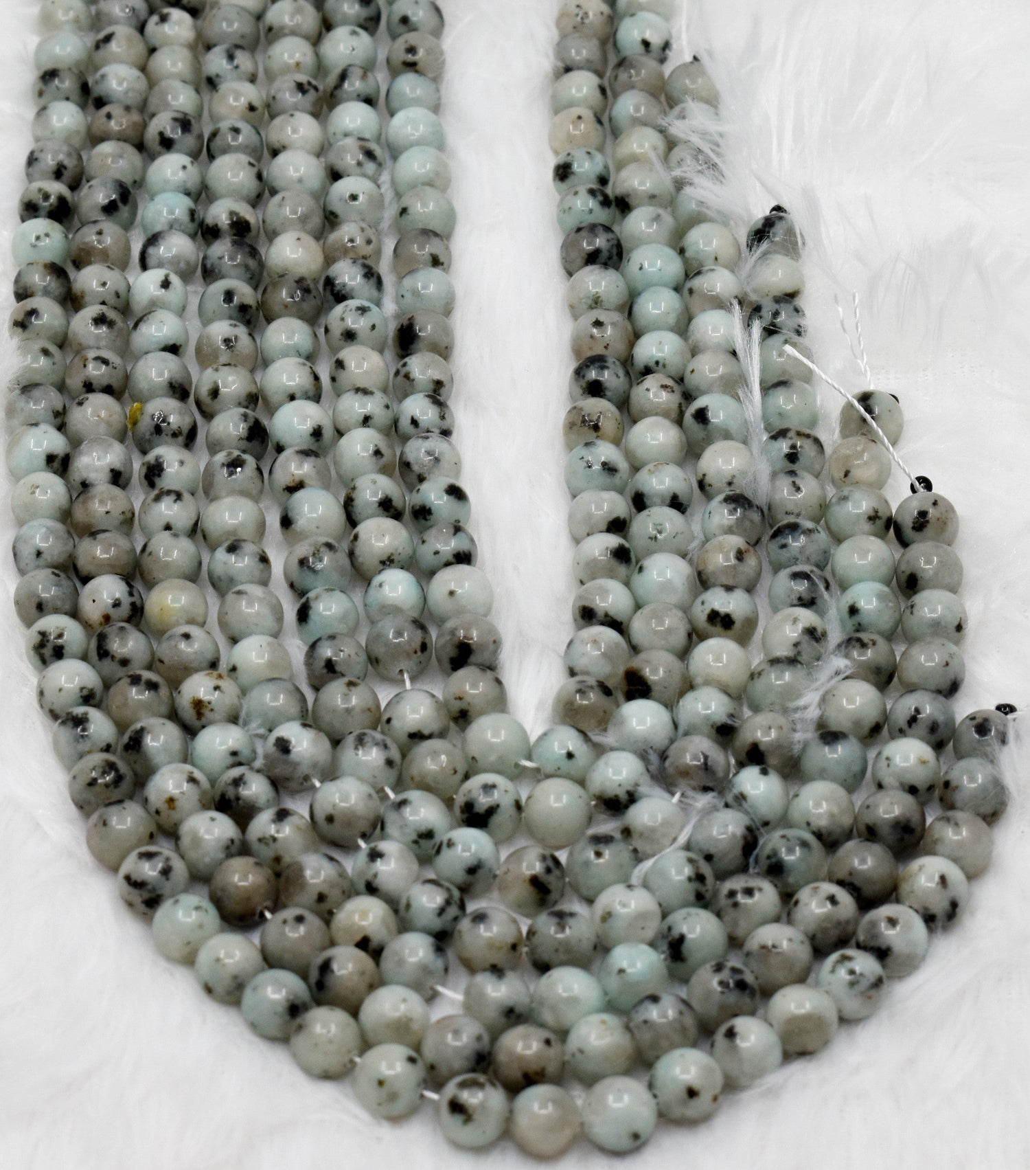 Kiwi Jasper Beads, Natural Round Crystal Beads 4mm to 12mm  DestGlow