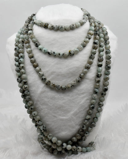 Kiwi Jasper Beads, Natural Round Crystal Beads 4mm to 12mm  DestGlow