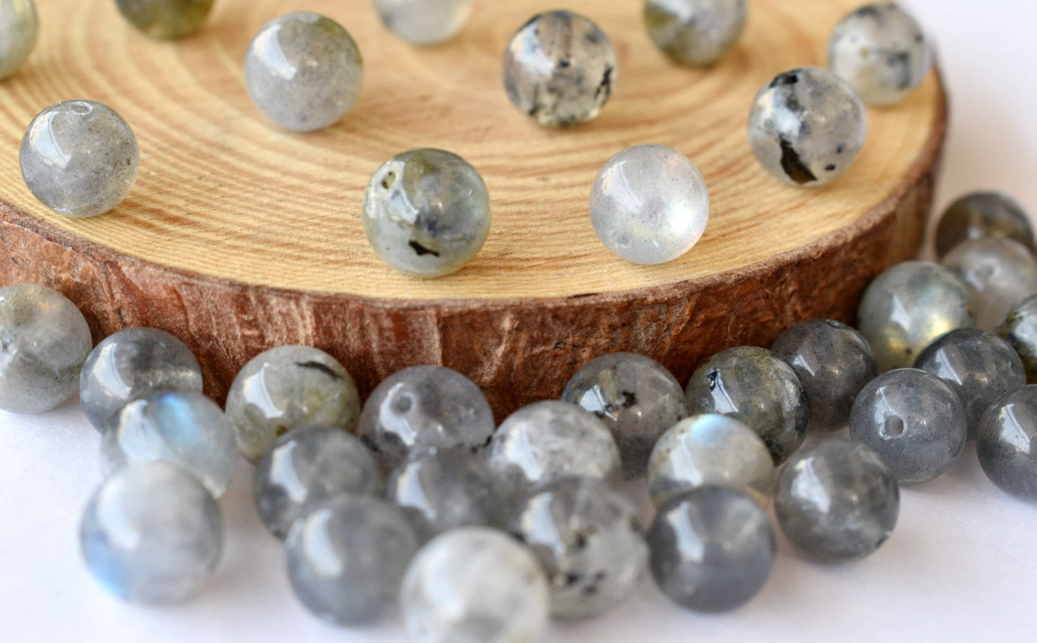 Labradorite Beads, Natural Round Crystal Beads 4mm to 12mm  DestGlow