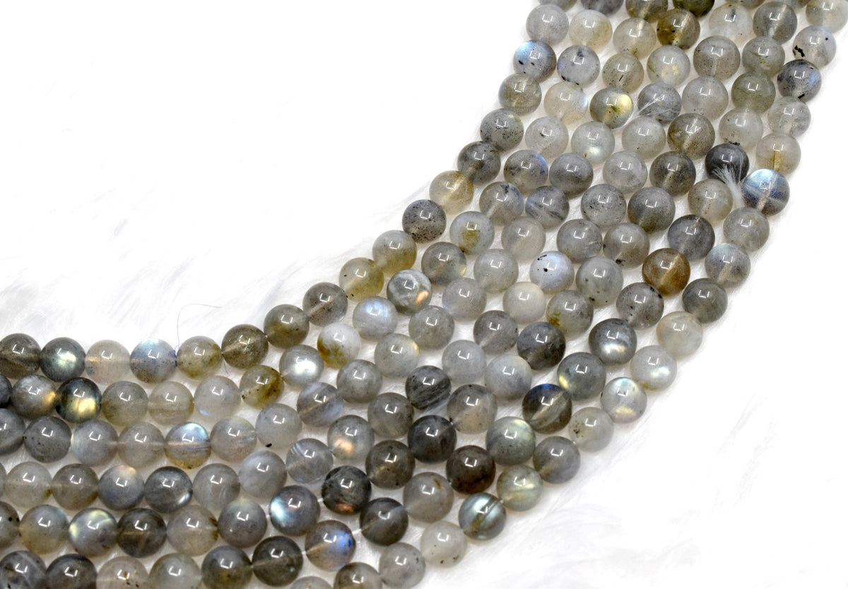 Labradorite Beads, Natural Round Crystal Beads 4mm to 12mm  DestGlow