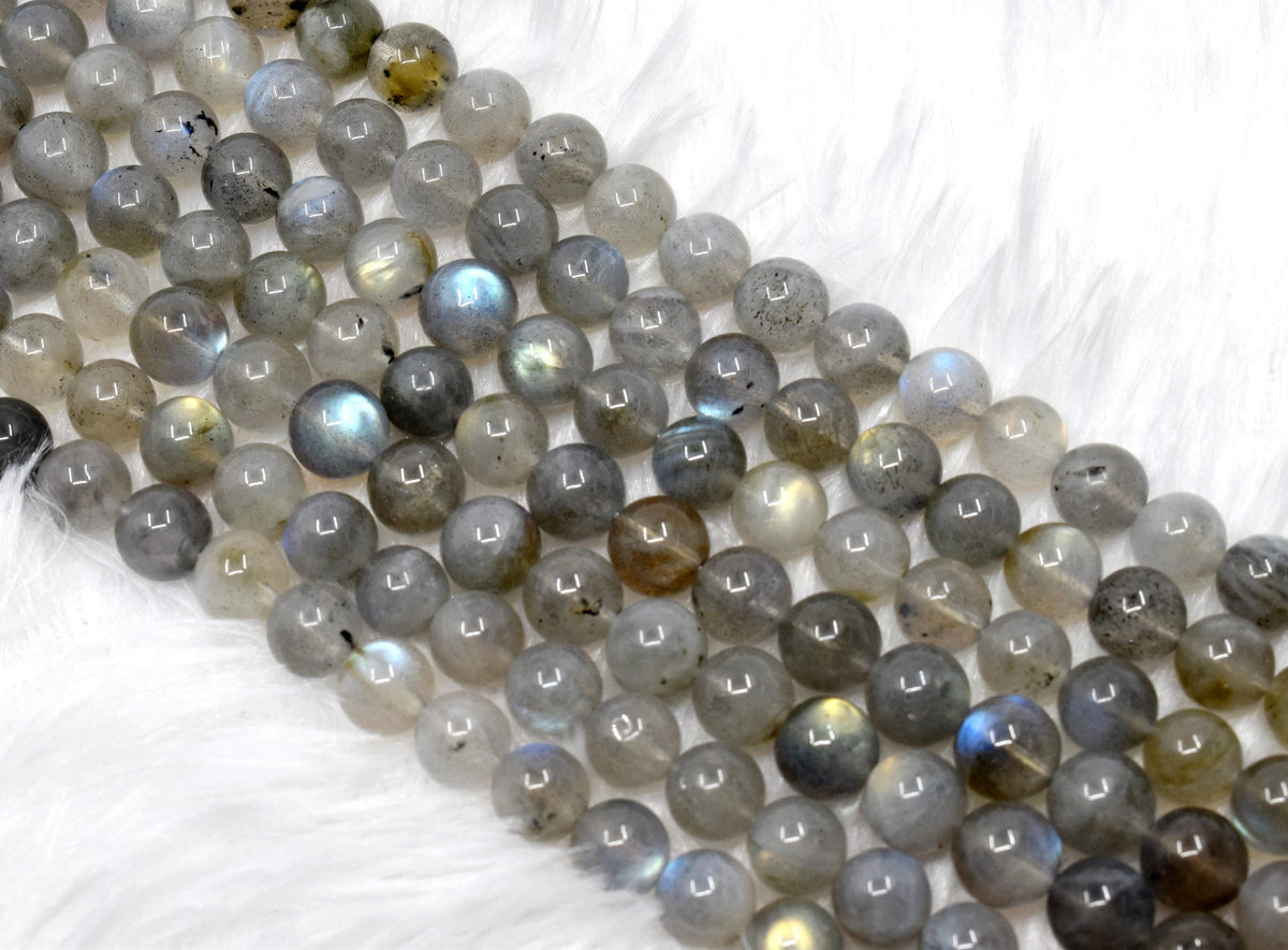 Labradorite Beads, Natural Round Crystal Beads 4mm to 12mm  DestGlow