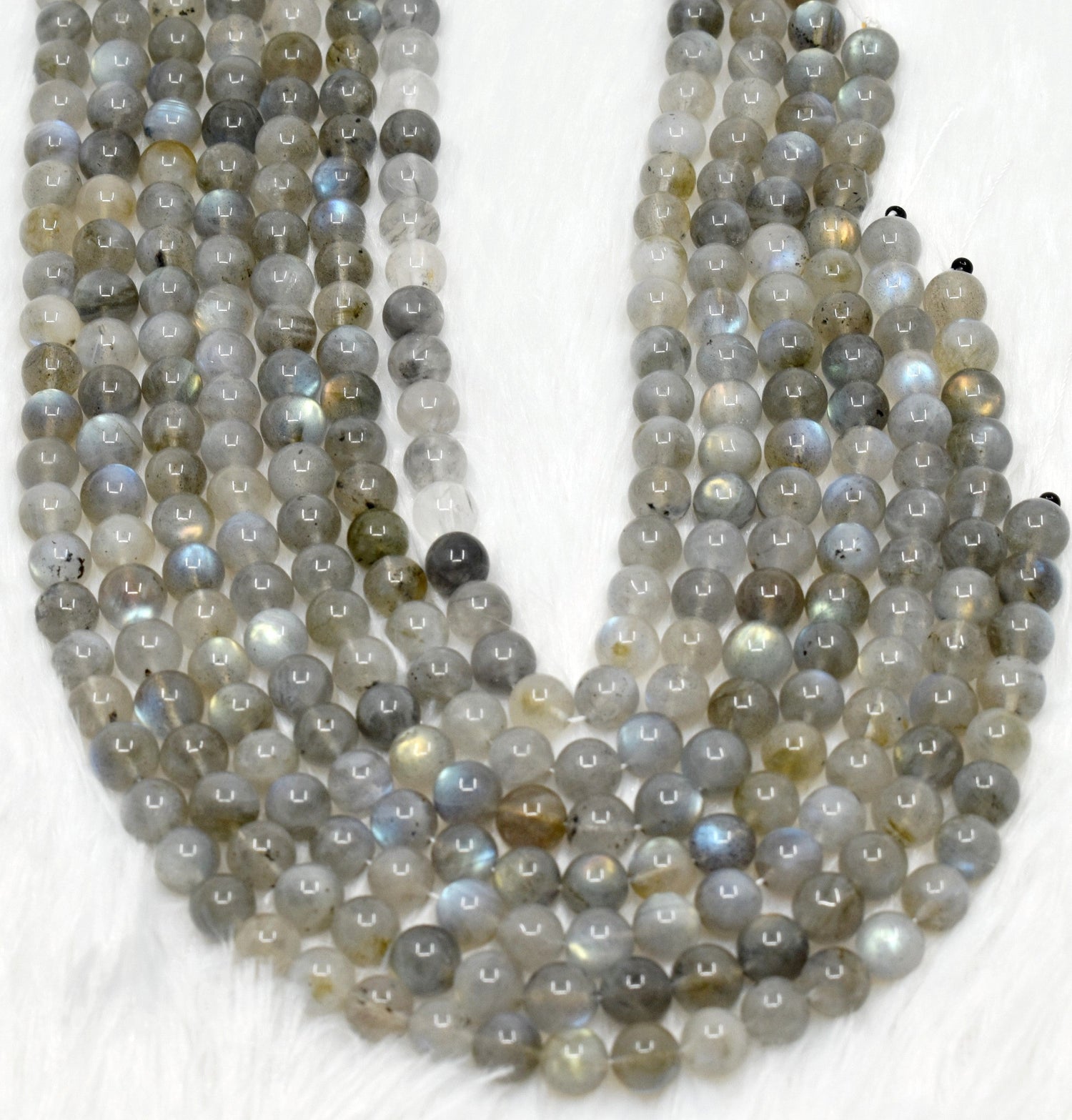 Labradorite Beads, Natural Round Crystal Beads 4mm to 12mm  DestGlow