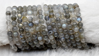 Labradorite Beads, Natural Round Crystal Beads 4mm to 12mm  DestGlow