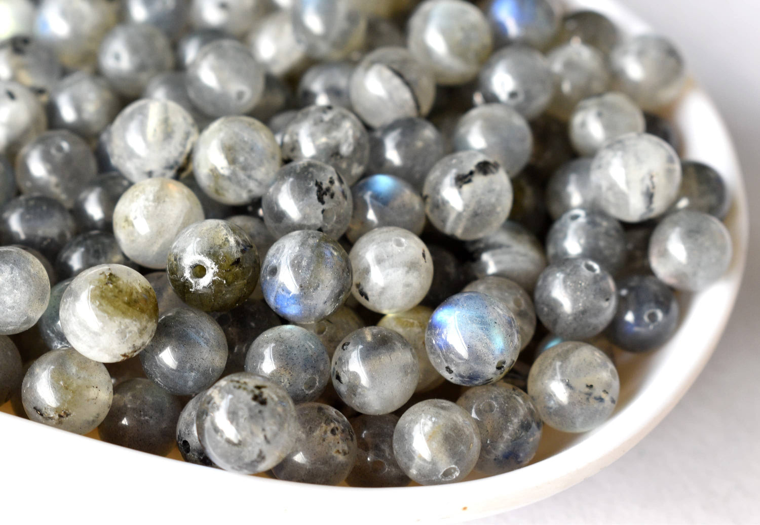 Labradorite Beads, Natural Round Crystal Beads 4mm to 12mm  DestGlow