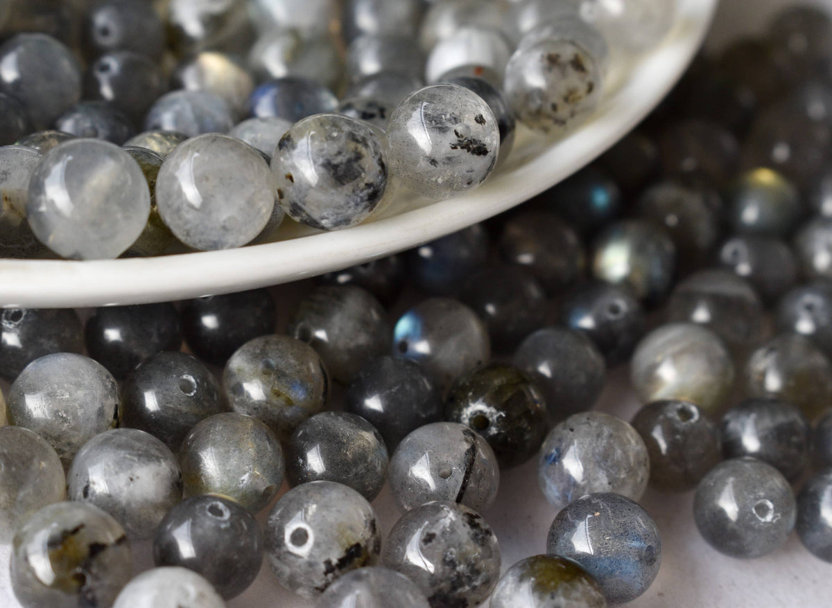 Labradorite Beads, Natural Round Crystal Beads 4mm to 12mm  DestGlow
