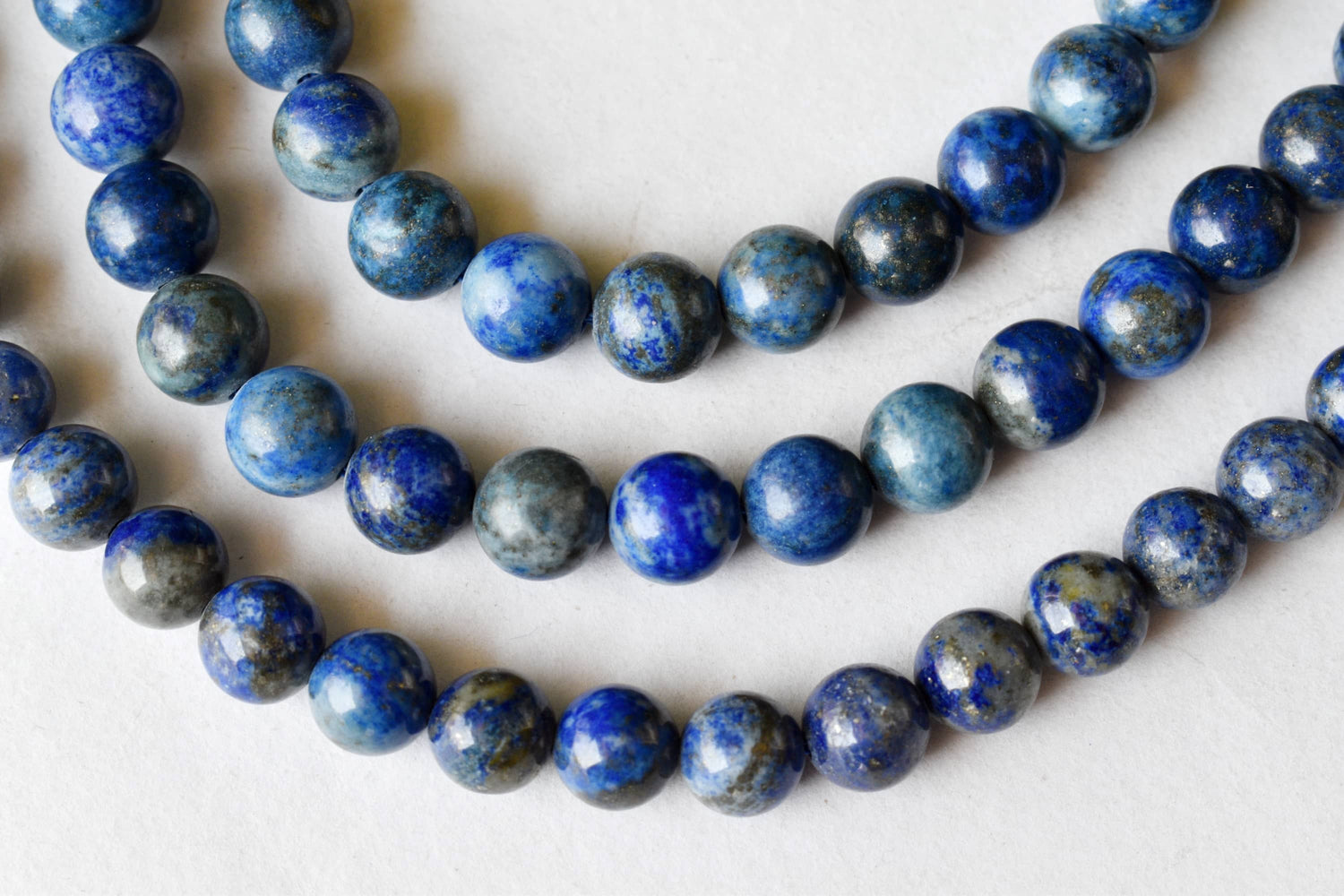 Lapis Lazuli Beads, Natural Round Crystal Beads 6mm to 12mm  DestGlow