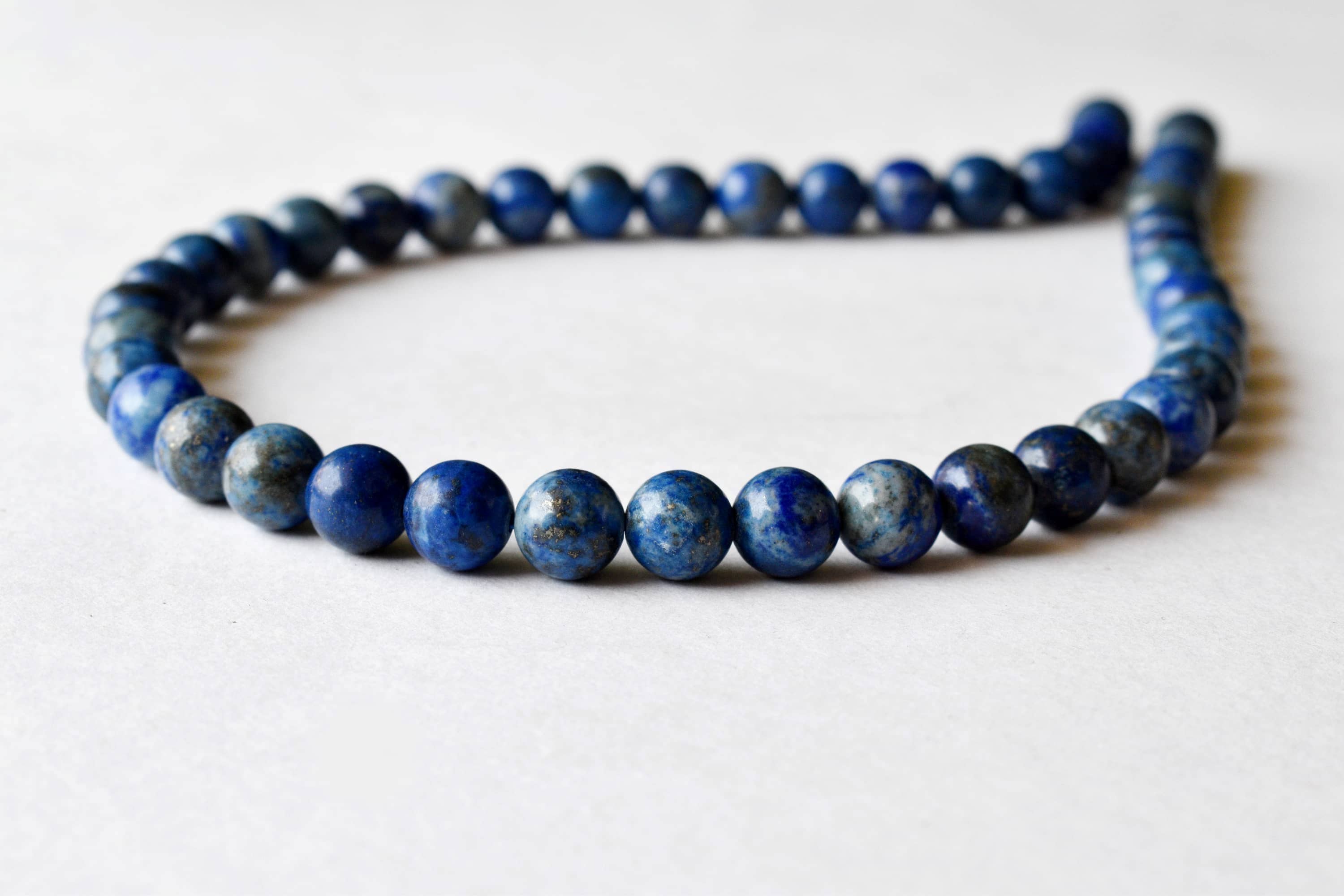 Lapis Lazuli Beads, Natural Round Crystal Beads 6mm to 12mm  DestGlow