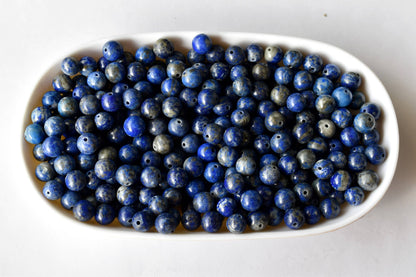 Lapis Lazuli Beads, Natural Round Crystal Beads 6mm to 12mm  DestGlow