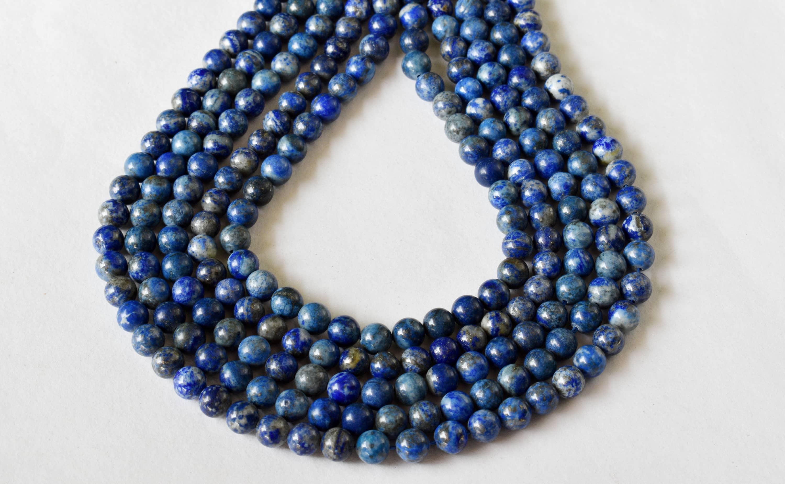 Lapis Lazuli Beads, Natural Round Crystal Beads 6mm to 12mm  DestGlow
