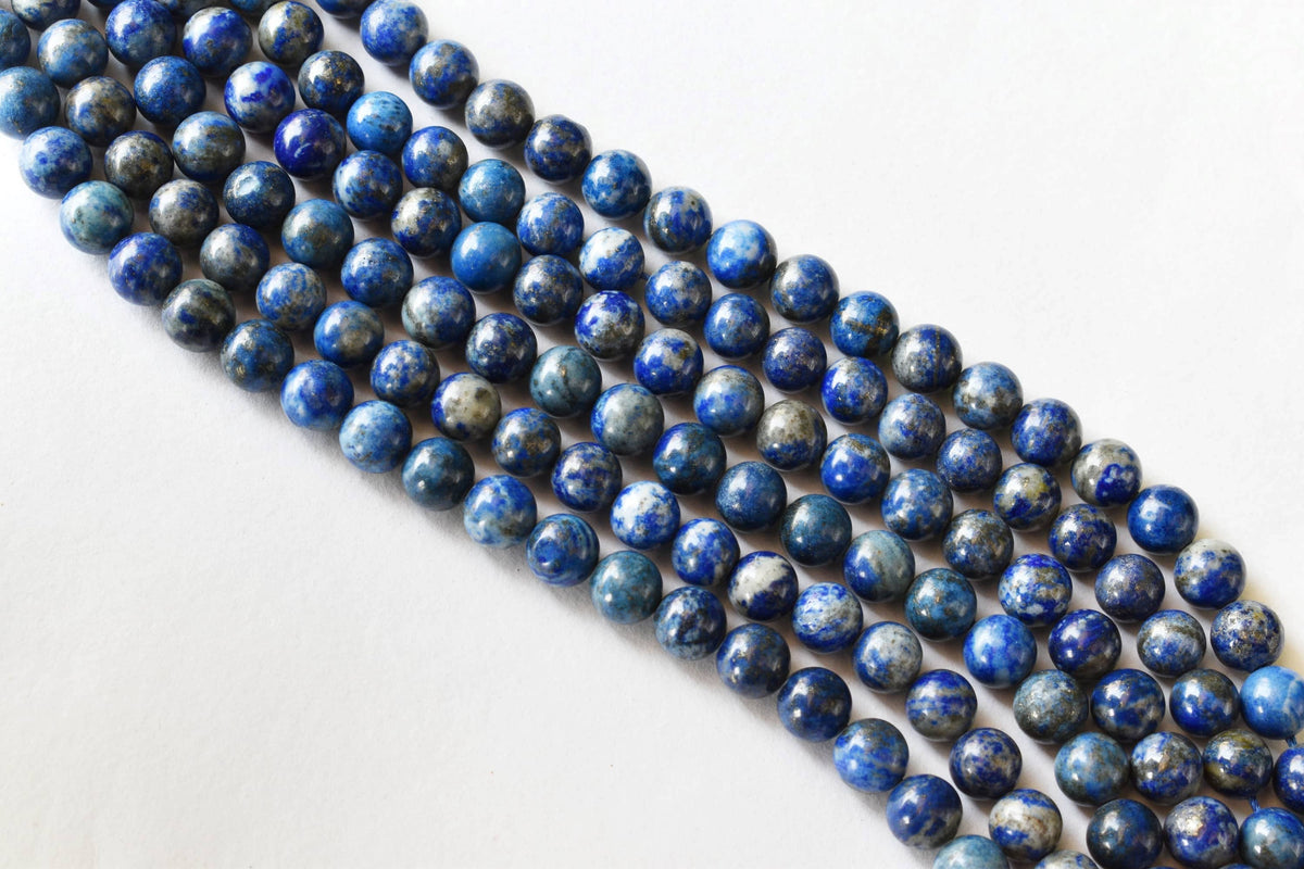Lapis Lazuli Beads, Natural Round Crystal Beads 6mm to 12mm  DestGlow