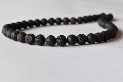 Lava Beads, Natural Round Crystal Beads 4mm to 12mm  DestGlow