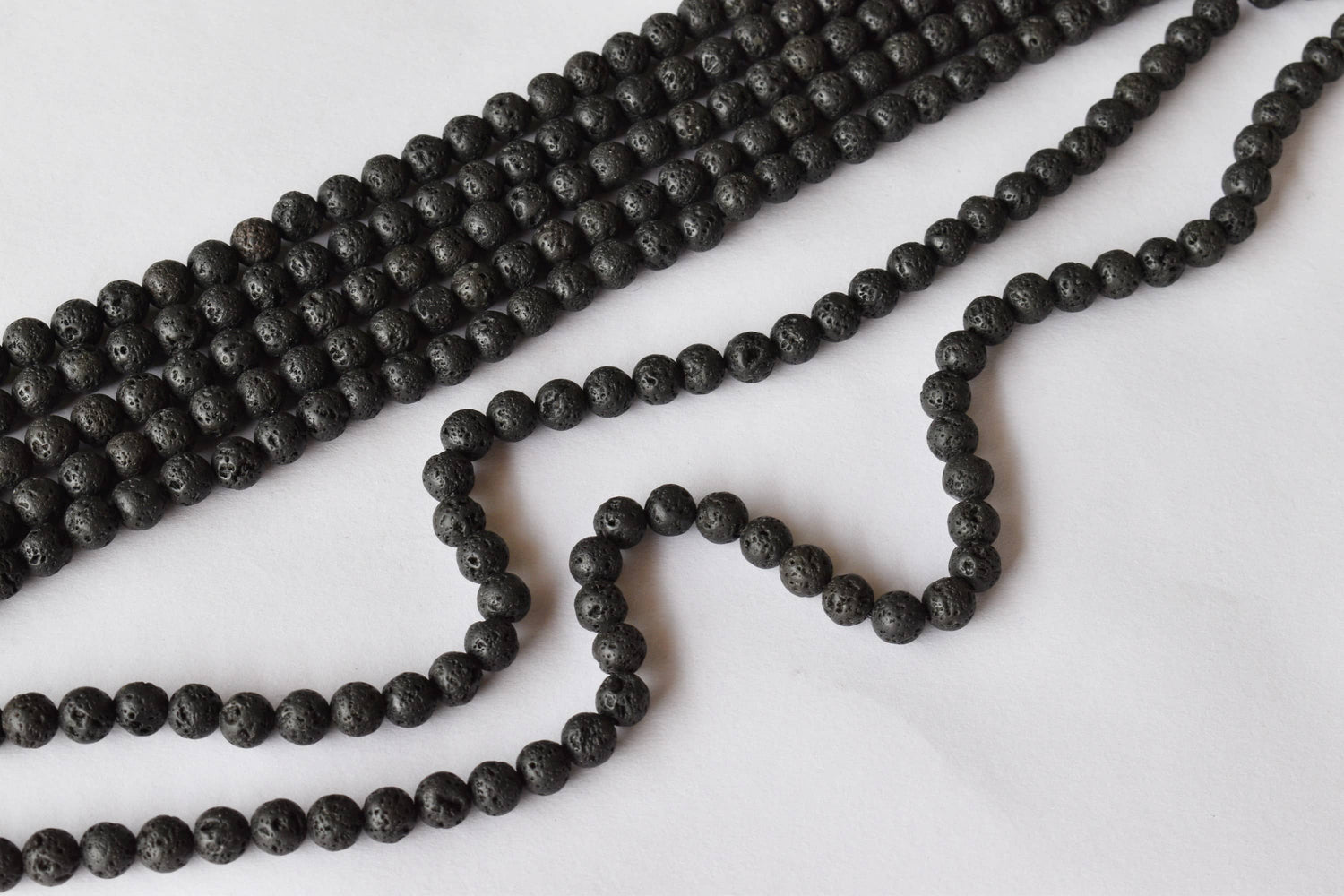 Lava Beads, Natural Round Crystal Beads 4mm to 12mm  DestGlow