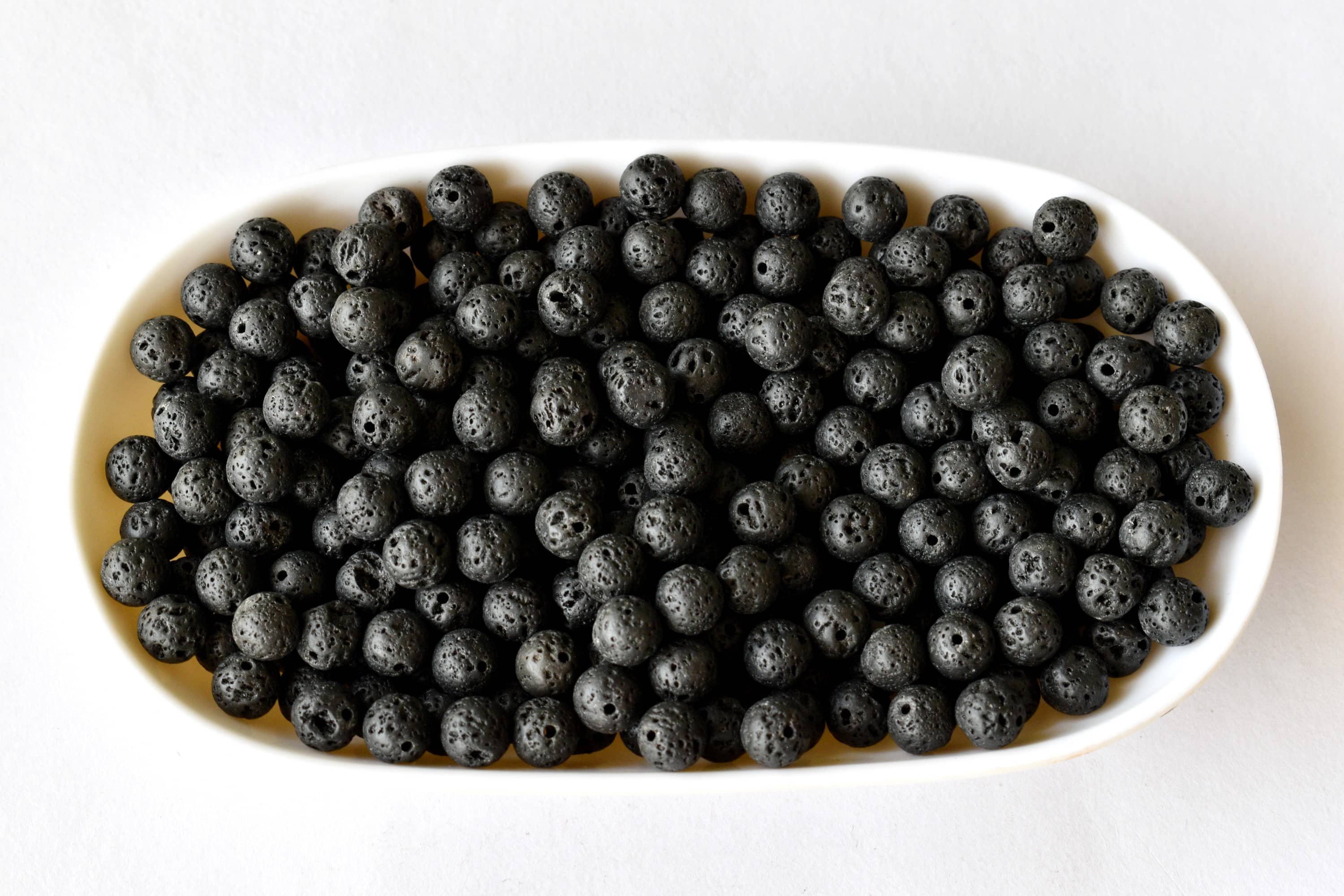 Lava Beads, Natural Round Crystal Beads 4mm to 12mm  DestGlow