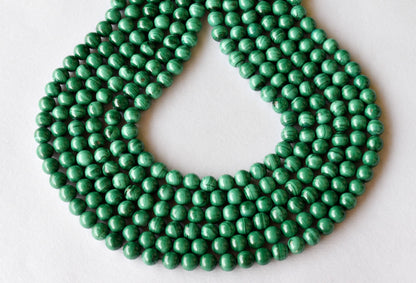 Malachite Beads, Natural Round Crystal Beads 4 to10mm.  DestGlow