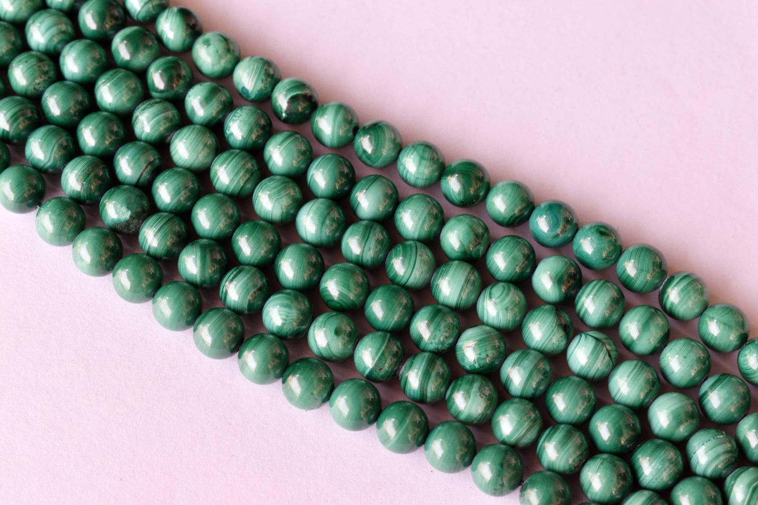 Malachite Beads, Natural Round Crystal Beads 4 to10mm.  DestGlow