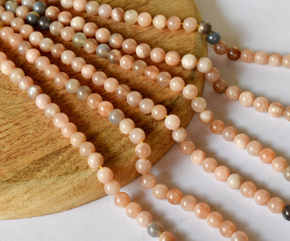 Moonstone Beads, Natural Round Crystal Beads 4mm to 12mm  DestGlow