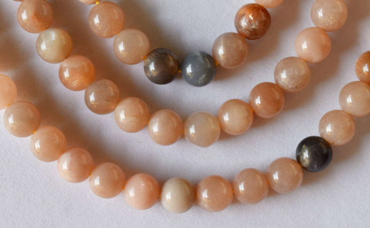Moonstone Beads, Natural Round Crystal Beads 4mm to 12mm  DestGlow