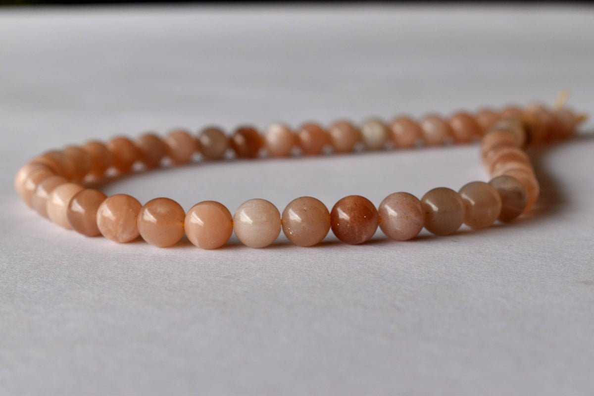Moonstone Beads, Natural Round Crystal Beads 4mm to 12mm  DestGlow
