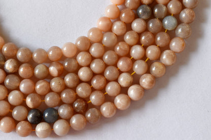 Moonstone Beads, Natural Round Crystal Beads 4mm to 12mm  DestGlow