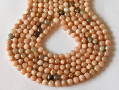 Moonstone Beads, Natural Round Crystal Beads 4mm to 12mm  DestGlow