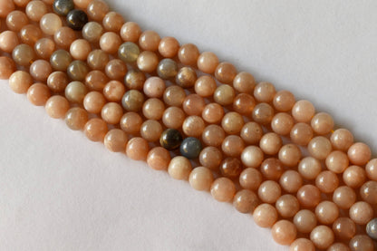 Moonstone Beads, Natural Round Crystal Beads 4mm to 12mm  DestGlow