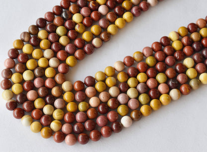 Mookaite Beads, Natural Round Crystal Beads 4mm to 12mm  DestGlow