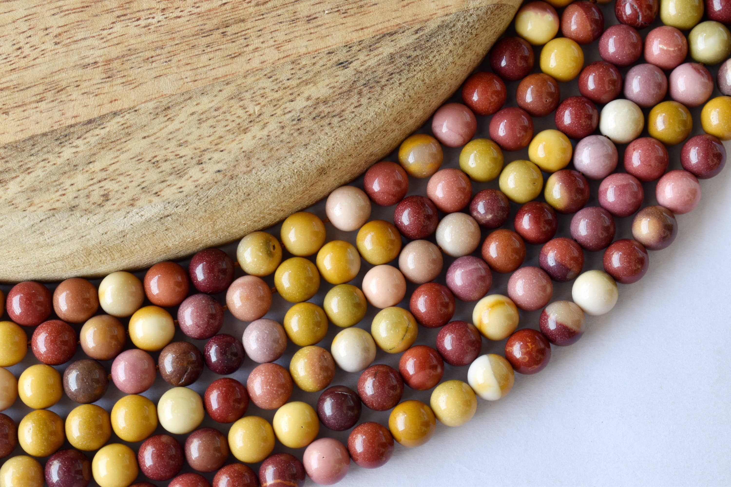 Mookaite Beads, Natural Round Crystal Beads 4mm to 12mm  DestGlow