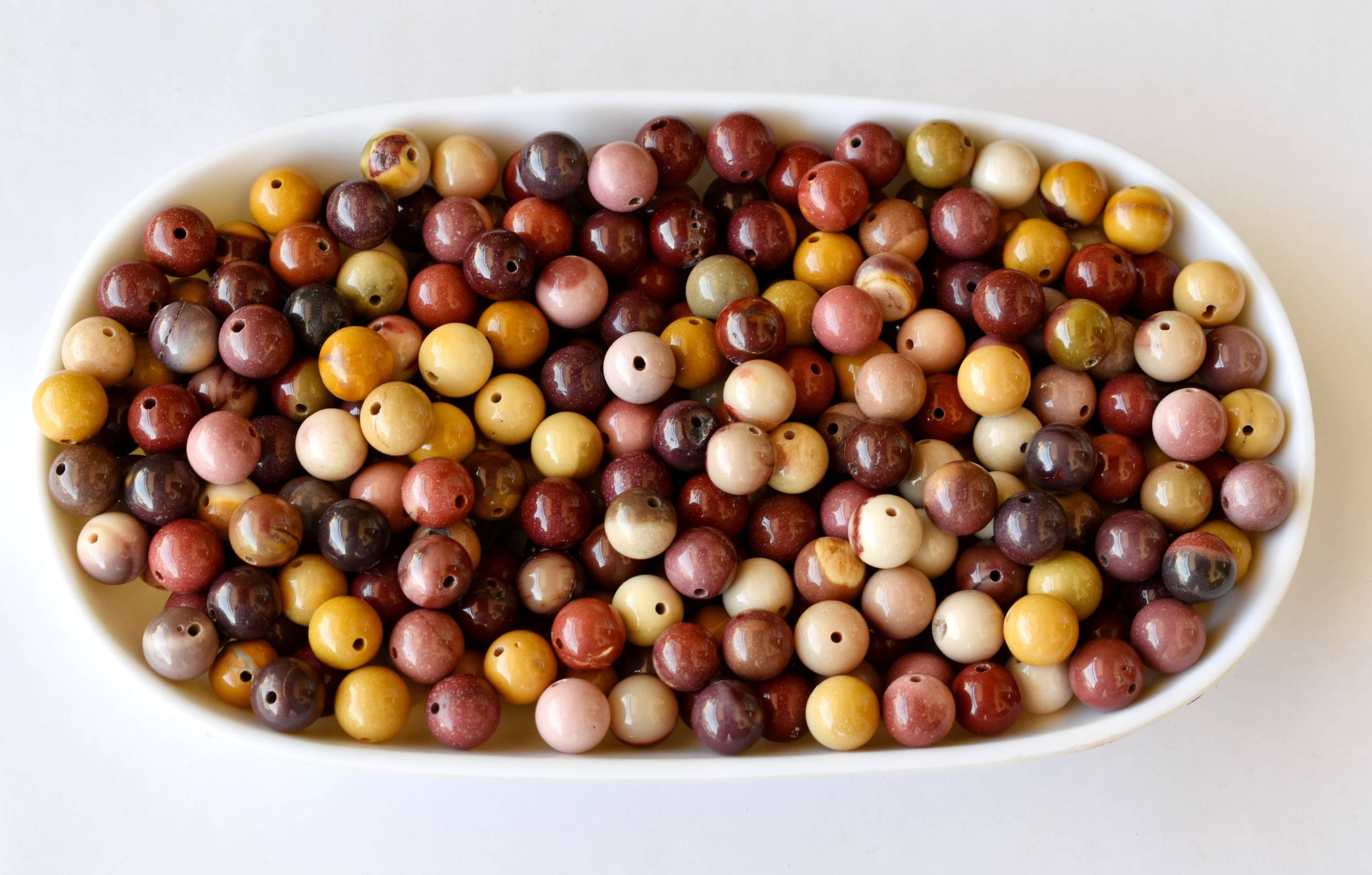 Mookaite Beads, Natural Round Crystal Beads 4mm to 12mm  DestGlow