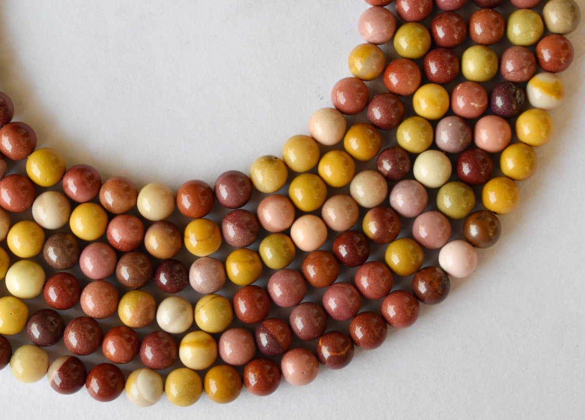 Mookaite Beads, Natural Round Crystal Beads 4mm to 12mm  DestGlow
