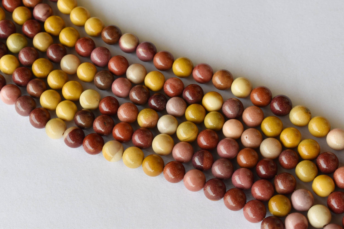 Mookaite Beads, Natural Round Crystal Beads 4mm to 12mm  DestGlow