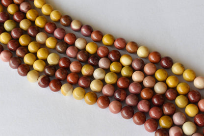 Mookaite Beads, Natural Round Crystal Beads 4mm to 12mm  DestGlow
