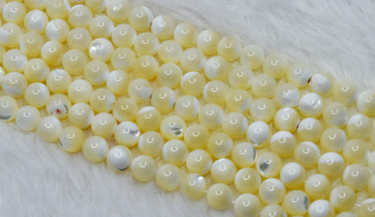 MOP Star Beads, Natural Round Crystal Beads 4mm to 14mm  DestGlow