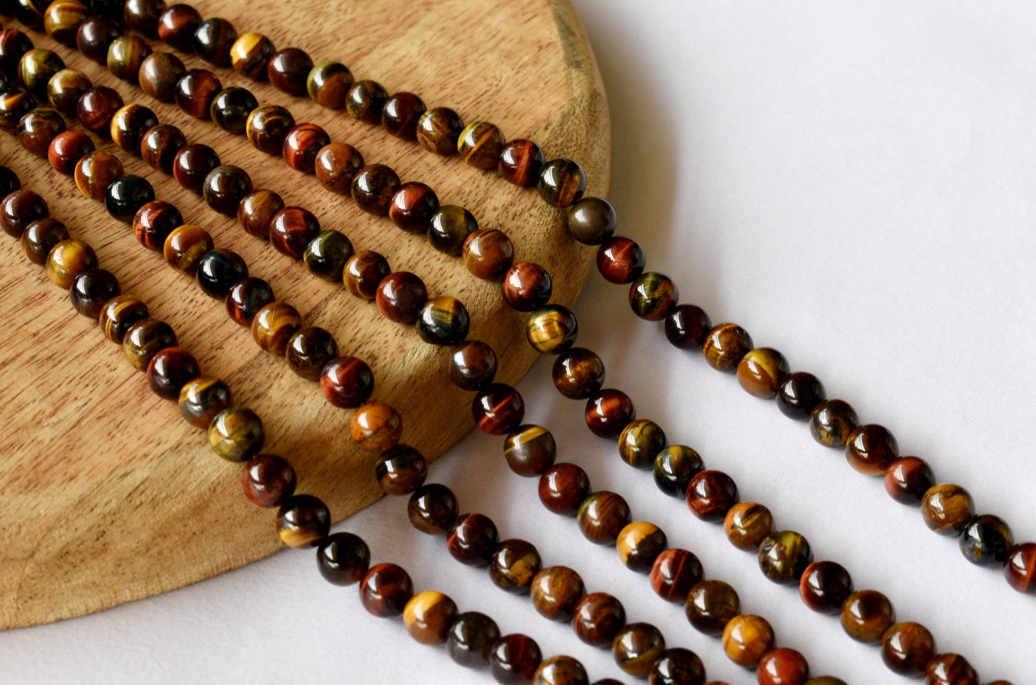 Multi Tiger Eye Beads, Natural Round Crystal Beads 6mm to 10mm  DestGlow