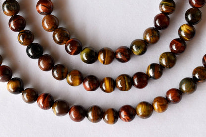 Multi Tiger Eye Beads, Natural Round Crystal Beads 6mm to 10mm  DestGlow