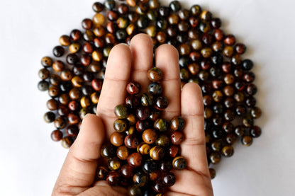 Multi Tiger Eye Beads, Natural Round Crystal Beads 6mm to 10mm  DestGlow