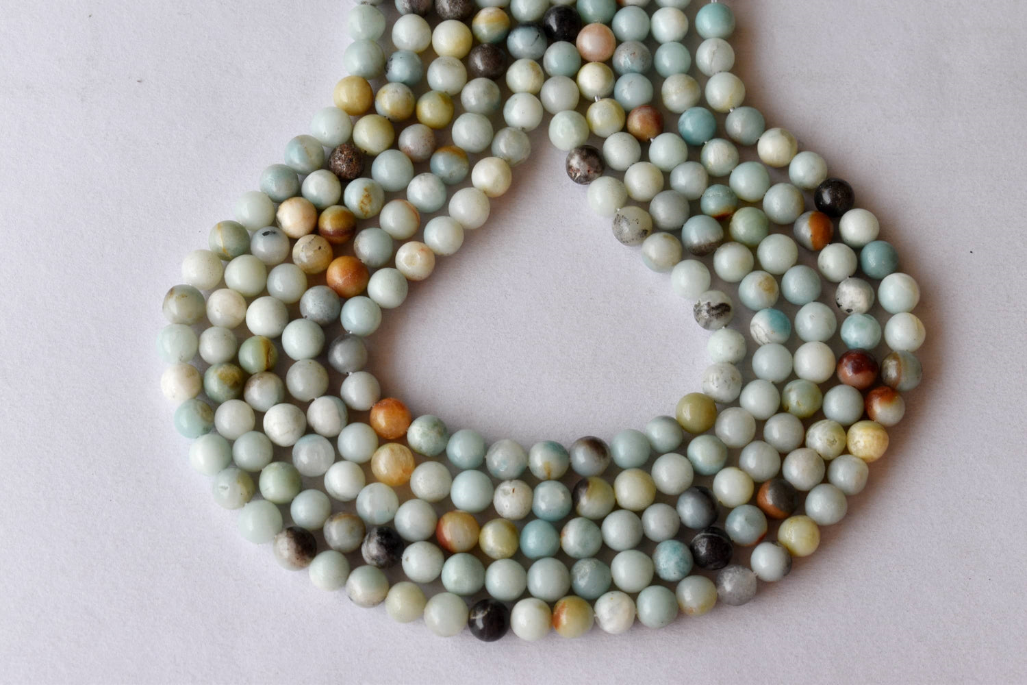 Multi Amazonite Beads, Natural Round Crystal Beads 4mm to 10mm  DestGlow