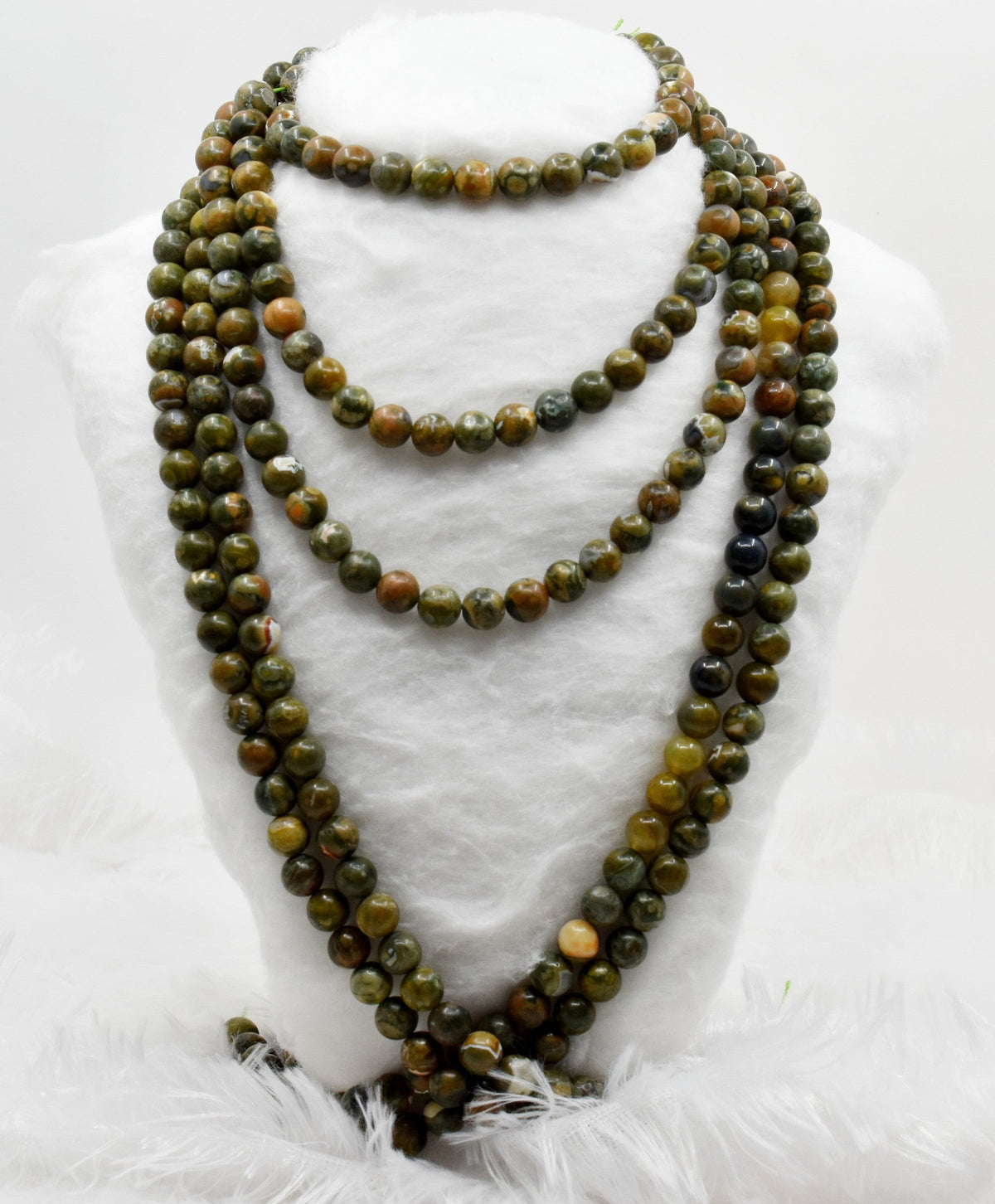 Ocean Jasper Beads, Natural Round Crystal Beads 4mm to 12mm.  DestGlow