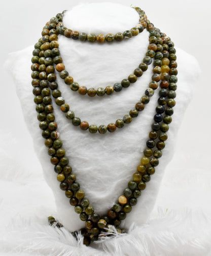 Ocean Jasper Beads, Natural Round Crystal Beads 4mm to 12mm.  DestGlow
