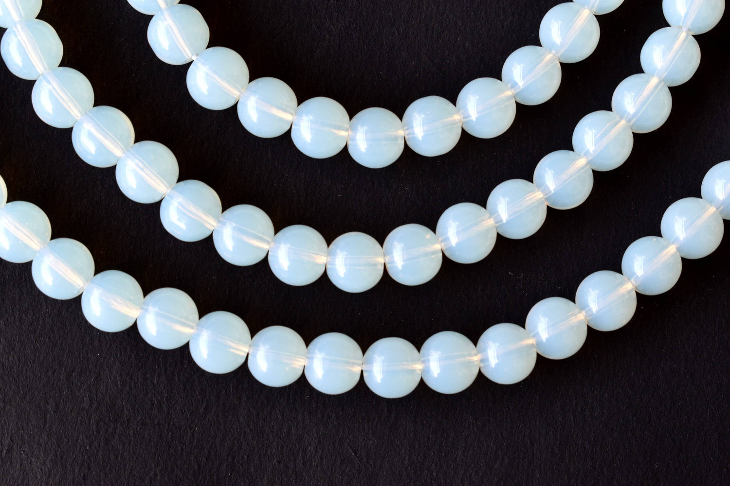 Opal Synthetic Beads, Natural Round Crystal Beads 4mm to 10mm  DestGlow