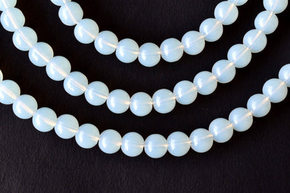 Opal Synthetic Beads, Natural Round Crystal Beads 4mm to 10mm  DestGlow