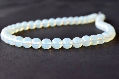 Opal Synthetic Beads, Natural Round Crystal Beads 4mm to 10mm  DestGlow