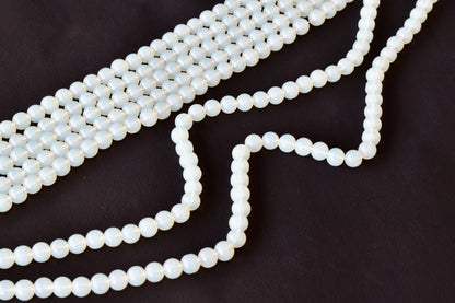 Opal Synthetic Beads, Natural Round Crystal Beads 4mm to 10mm  DestGlow
