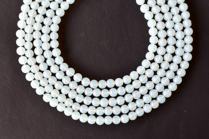 Opal Synthetic Beads, Natural Round Crystal Beads 4mm to 10mm  DestGlow