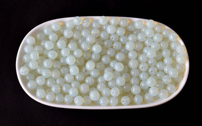 Opal Synthetic Beads, Natural Round Crystal Beads 4mm to 10mm  DestGlow
