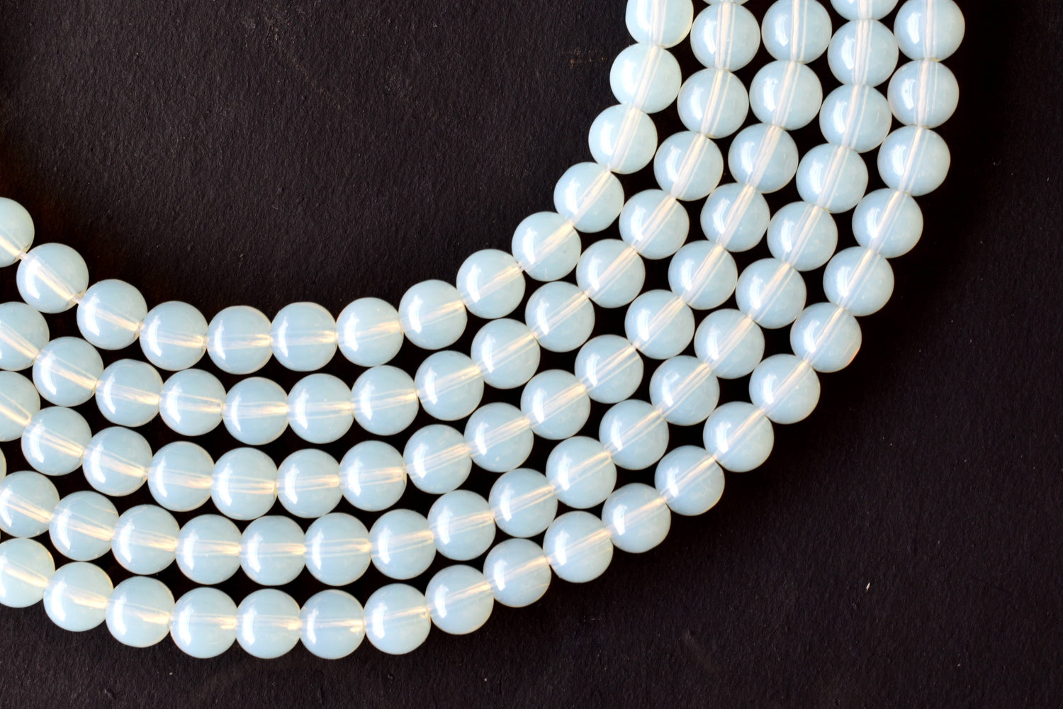 Opal Synthetic Beads, Natural Round Crystal Beads 4mm to 10mm  DestGlow
