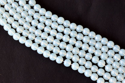 Opal Synthetic Beads, Natural Round Crystal Beads 4mm to 10mm  DestGlow