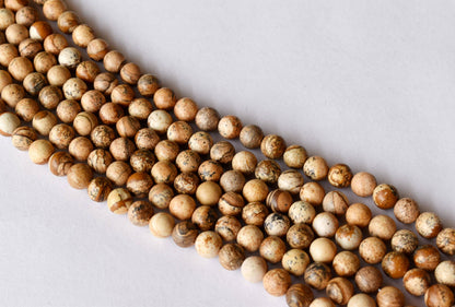 Picture Jasper Beads, Natural Round Crystal Beads 4mm to 12mm  DestGlow